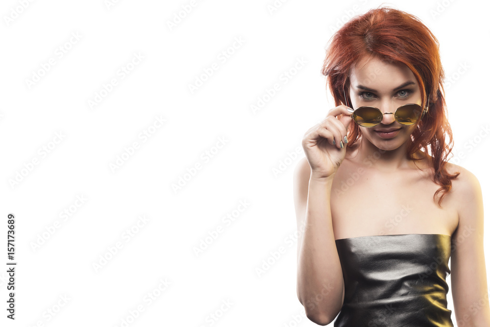 the redhead girl in sunglasses type 1