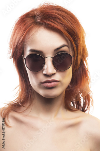 the redhead girl in sunglasses type 3