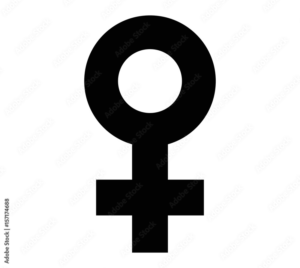 female black icon vector female black icon vector