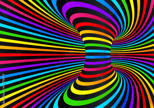 Dark neon rainbow colors vector abstract disco background