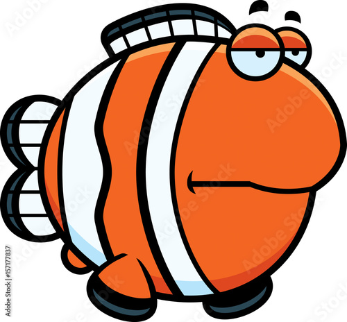 Bored Cartoon Clownfish