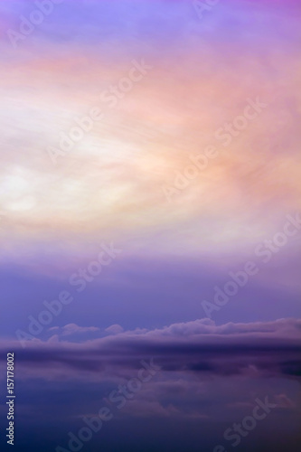 Sunset, purple and multicolored sky, cloudscape background. © O.Farion