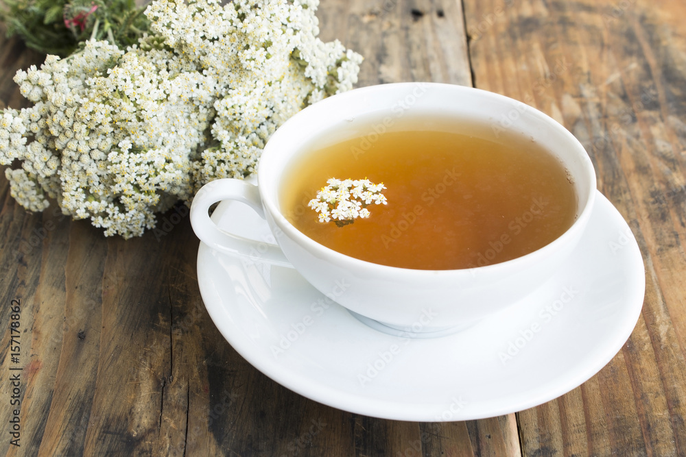 Yarrow Tea, Achillea Millefolium Stock Photo Adobe Stock