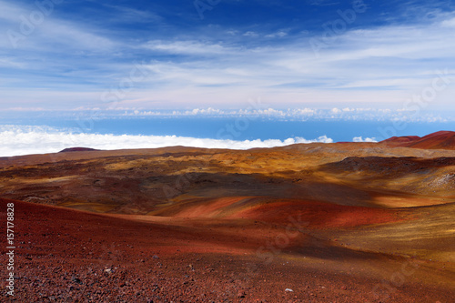 The summit of Mauna Kea, a dormant volcano on the island of Hawaii, USA