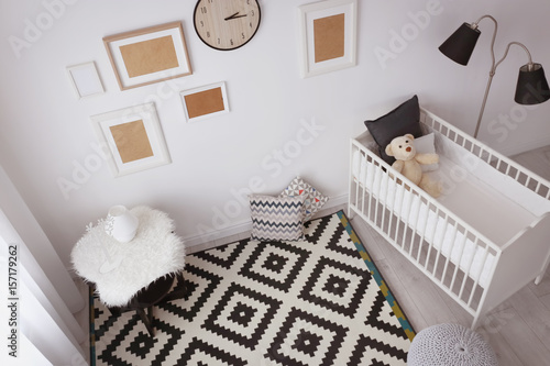 Interior of light cozy baby...