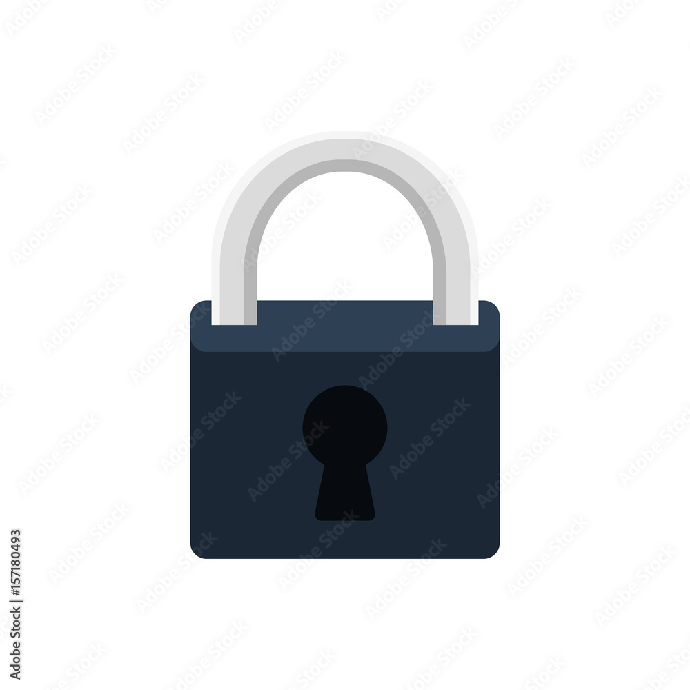 security padlock icon over white background. vector illustration security padlock icon over white background. vector illustration