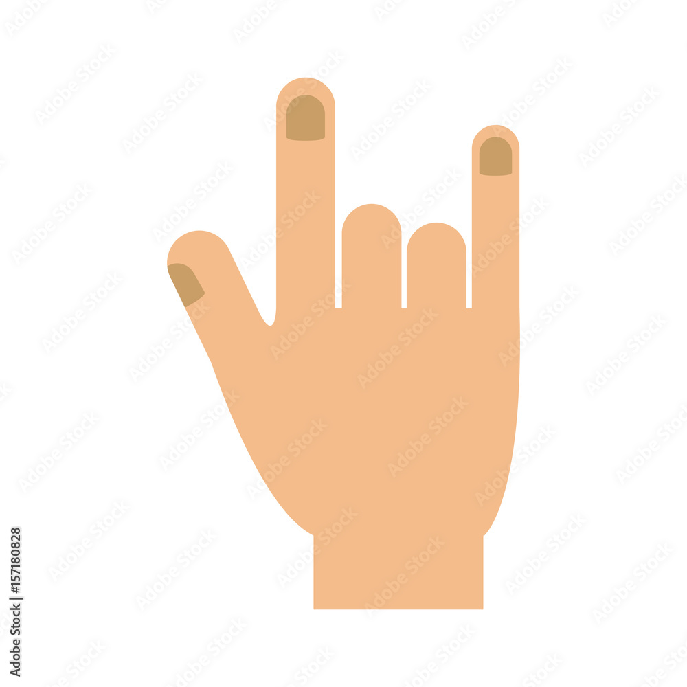 Human hand icon over white background. vector illustration Human hand icon over white background. vector illustration