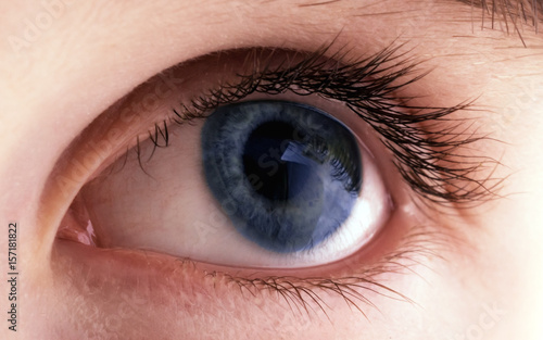 Photography Close up of the beautiful eye of a girl child