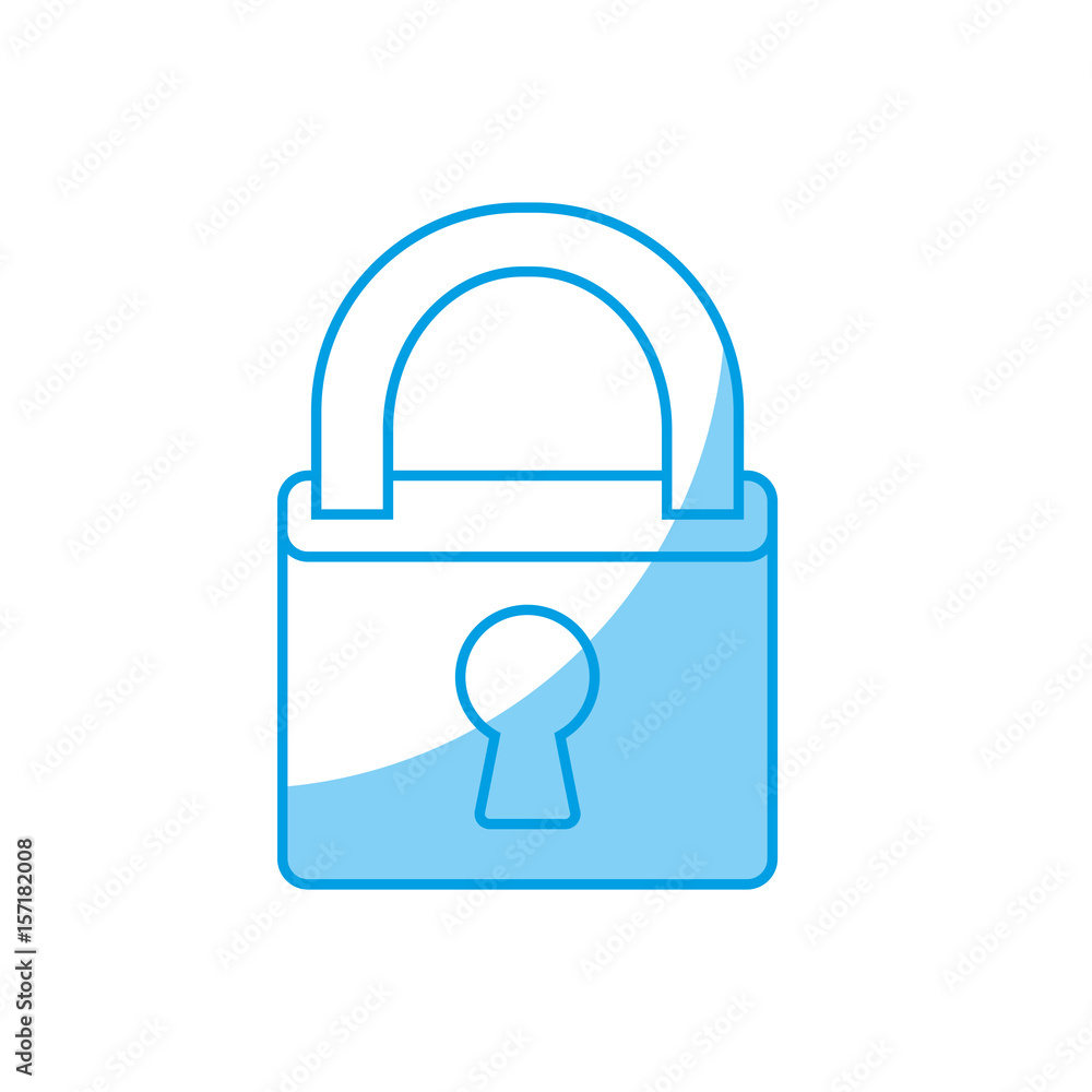 security padlock icon over white background. vector illustration security padlock icon over white background. vector illustration