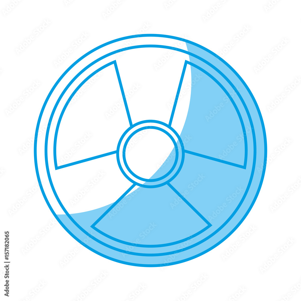 nuclear sign icon over white background. vector illustration nuclear sign icon over white background. vector illustration