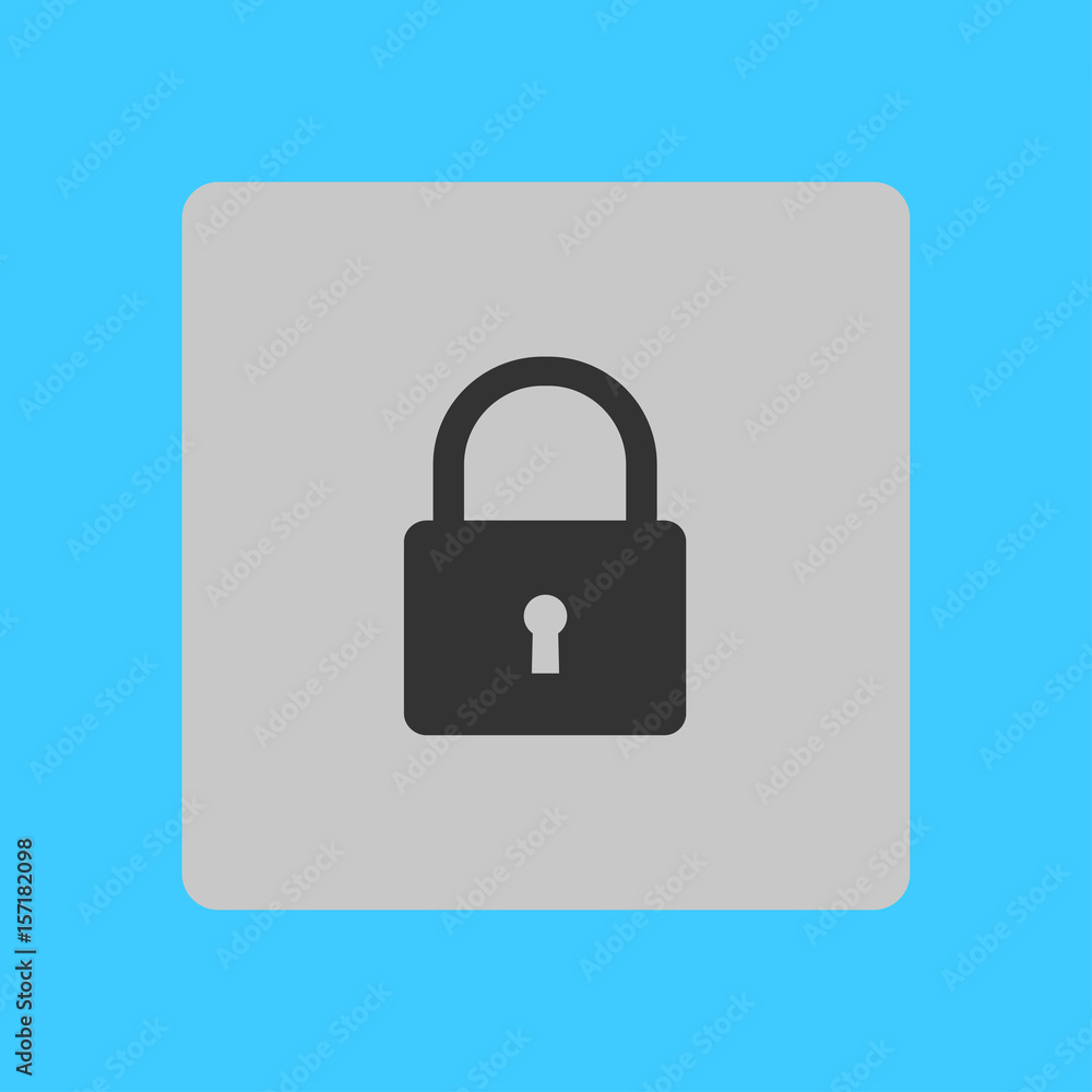 Lock icon. User login or authenticate icon. Flat design style. Lock icon. User login or authenticate icon. Flat design style.