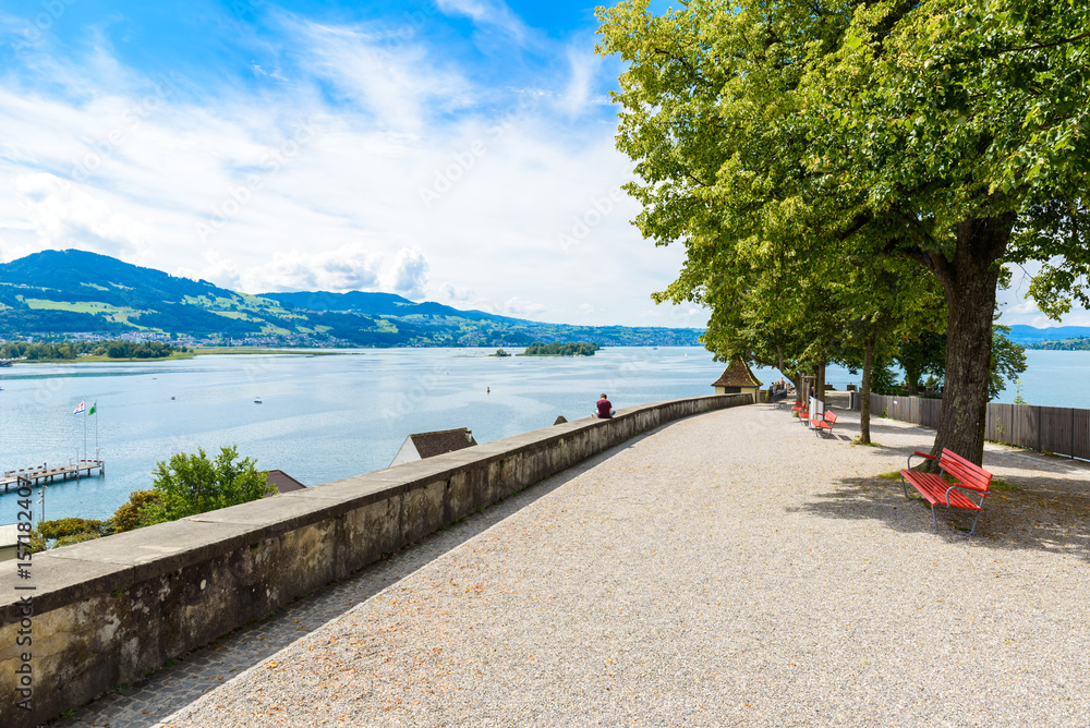 Rapperswil City at lake Zuerich, Switzerland - travel destination in Europe