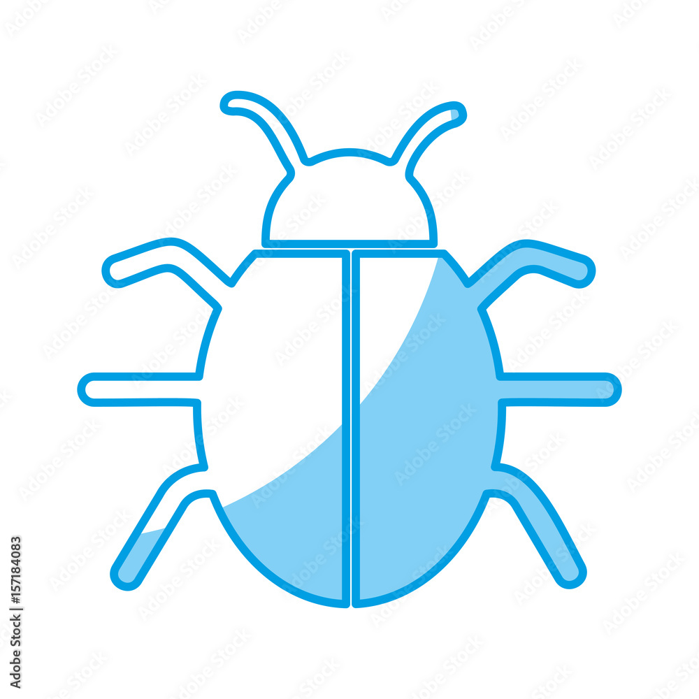 bug icon over white background. vector illustration bug icon over white background. vector illustration