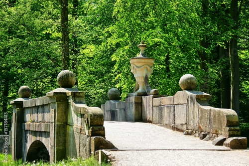 Steinbrücke im Schlosspark Ludwigslust photo