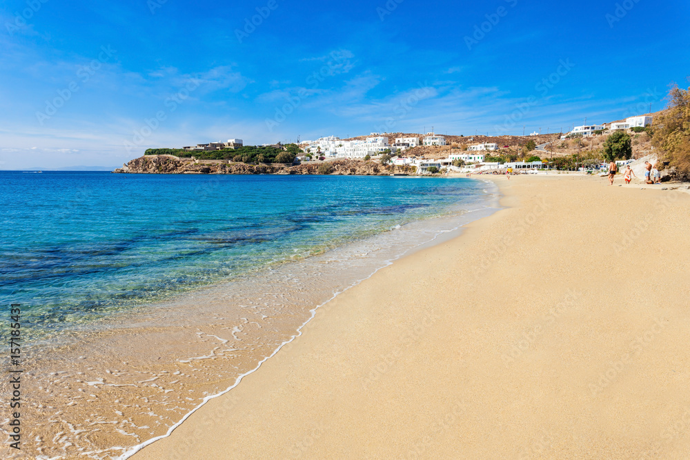 Mykonos island beach, Greece