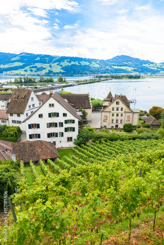 Rapperswil City at lake Zuerich  Switzerland - travel destination in Europe