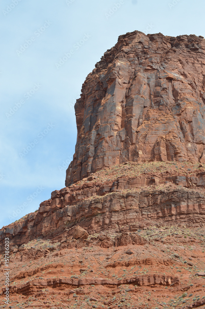 Sandstone cliff near Moab Utah\