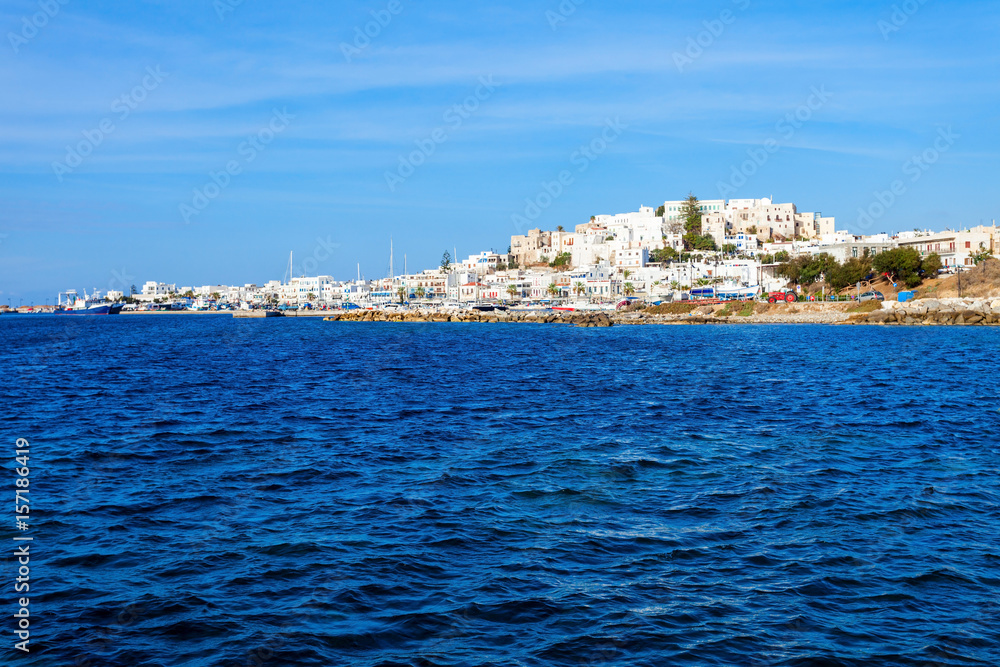 Naxos island aerial view