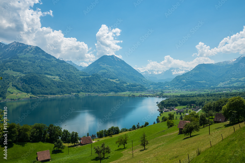 Lake of Sarnen. Switzerland.
