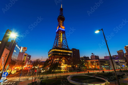 Принти на полотні Sapporo TV Tower, Hokkaido
