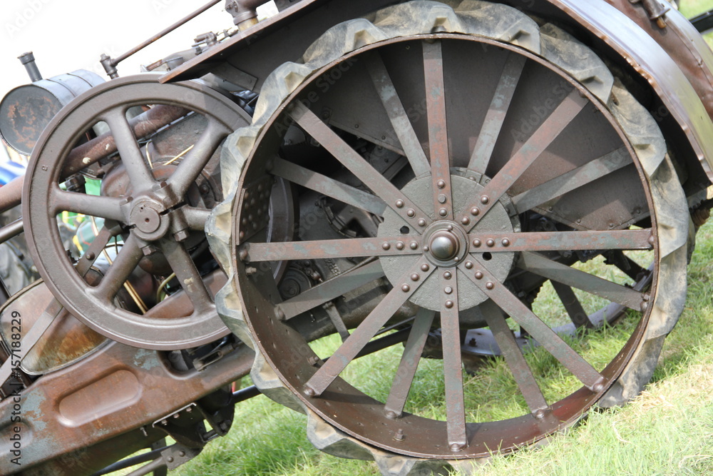 Vintage Tractor Wheel
