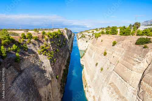 Corinth Canal in Greece photo