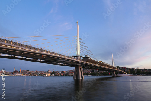 Golden Horn Metro Bridge in Istanbul, Turkey © EvrenKalinbacak