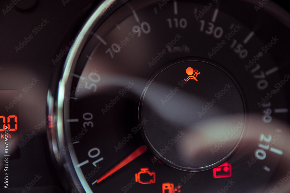 The light informs that the air bags are off in the car The light informs that the air bags are off in the car