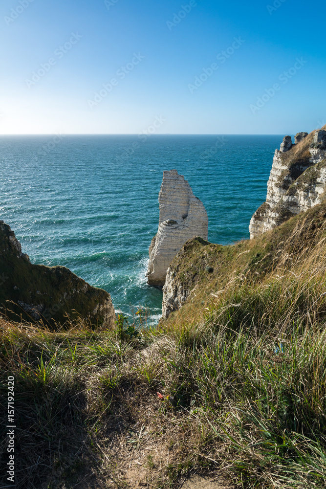 The cliff named the needle in Etretat
