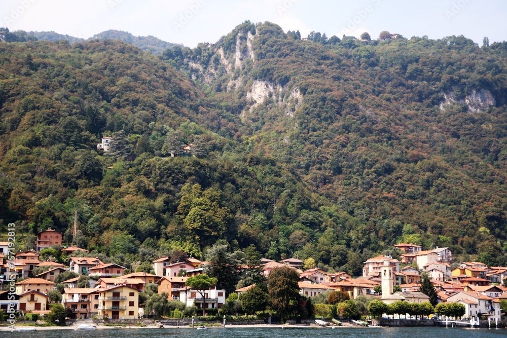 Naklejka premium Vassena on Lake Como, Lombardy Italy 