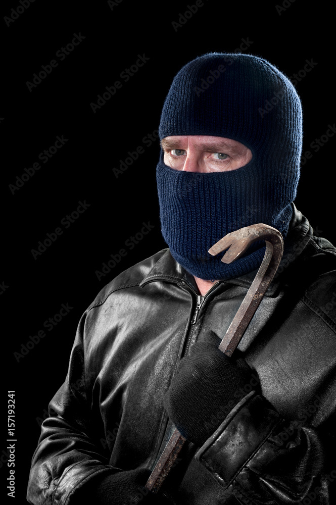 Thief with crowbar Thief with crowbar