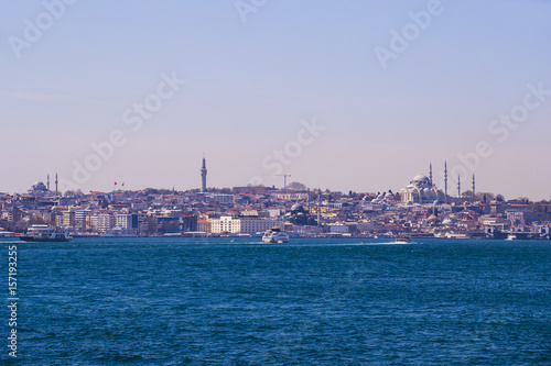  Panorama of view from the Golden Horn on the duct slopes City