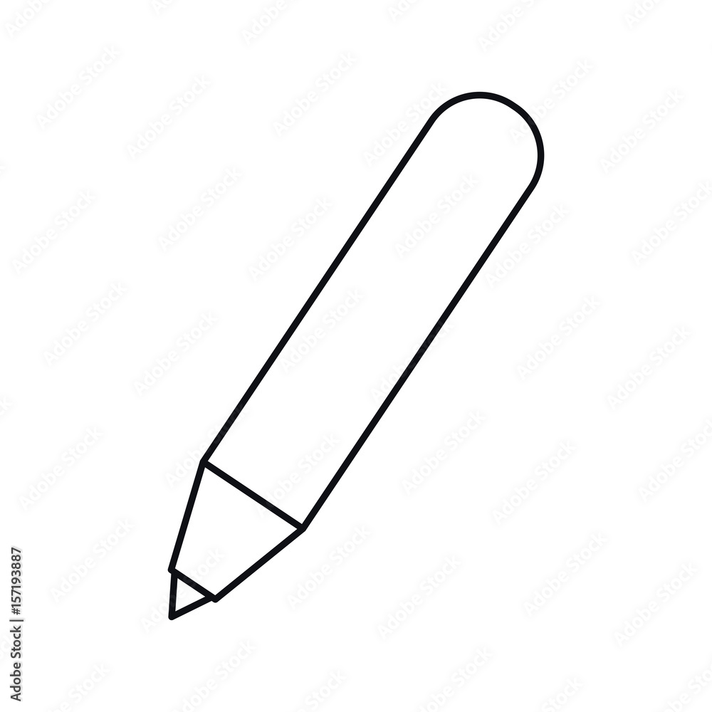 pencil utensil icon over white background. vector illustration pencil utensil icon over white background. vector illustration