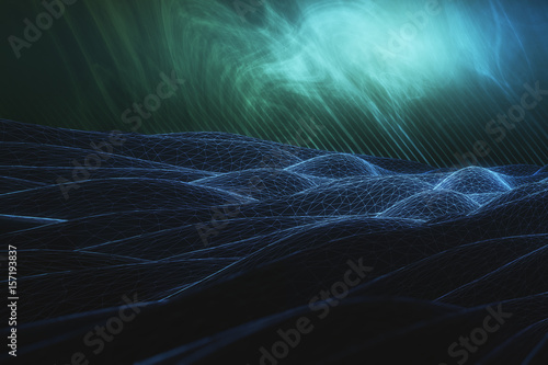 Blue polygonal waves