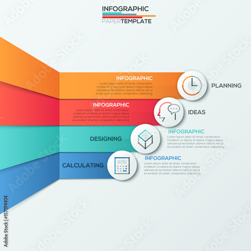 Modern infographic option banner