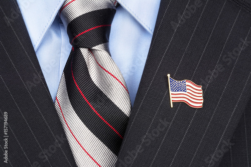 American Flag lapel Pin photo