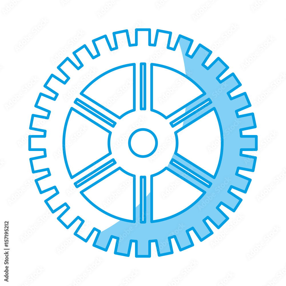 Fototapeta premium bike gear icon over white background. vector illustration