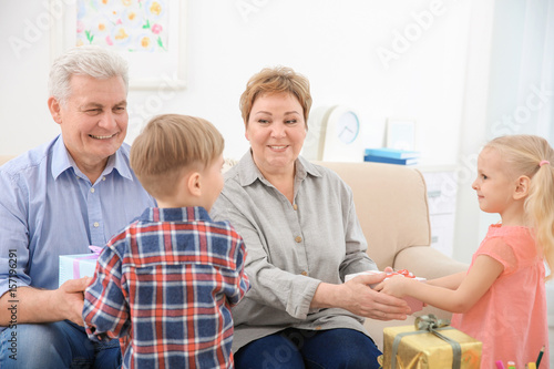 Happy senior couple and the...