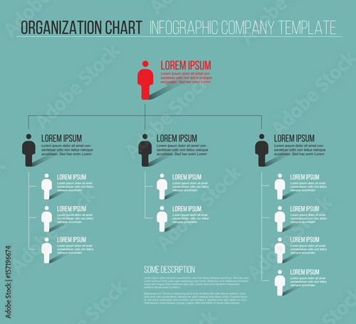 Minimalist hierarchy 3d chart