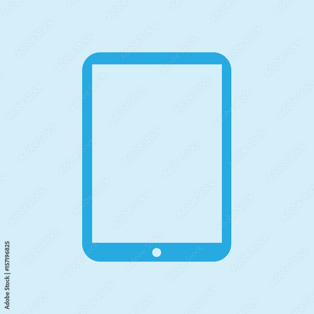 Modern digital tablet PC icon. Flat design icon. Modern digital tablet PC icon. Flat design icon.
