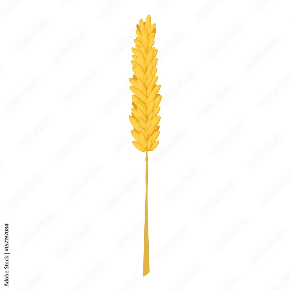 Rice stalk icon, cartoon style Rice stalk icon, cartoon style