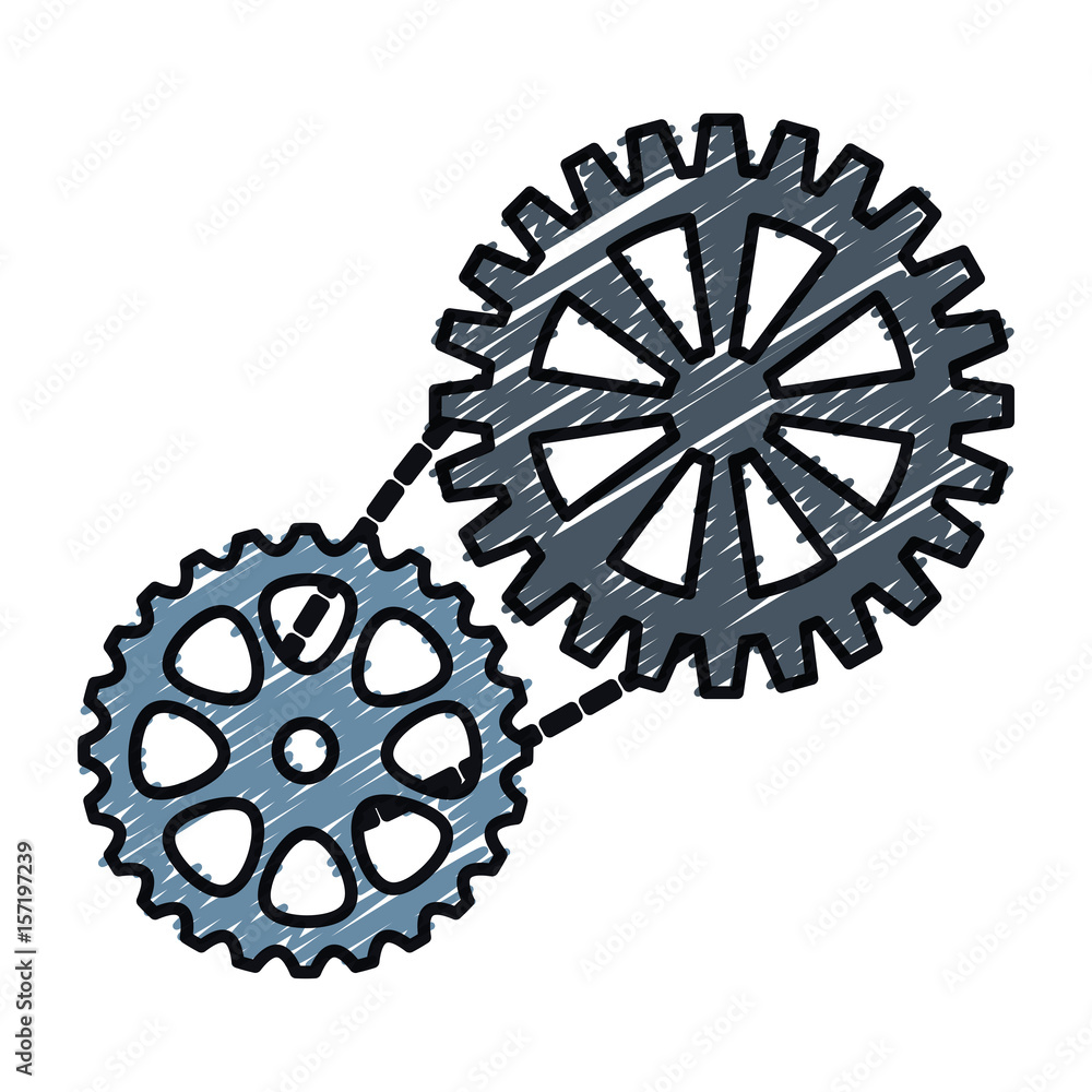 bike gears icon over white background. colorful design. vector illustration bike gears icon over white background. colorful design. vector illustration