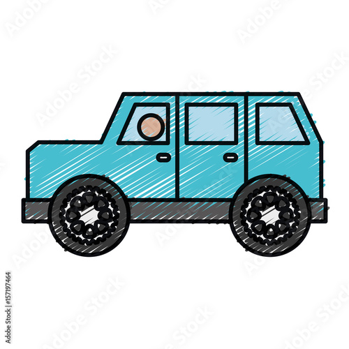 car icon over white background. colorful design. vector illustration © djvstock