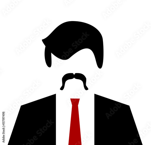 man with red tie and suit