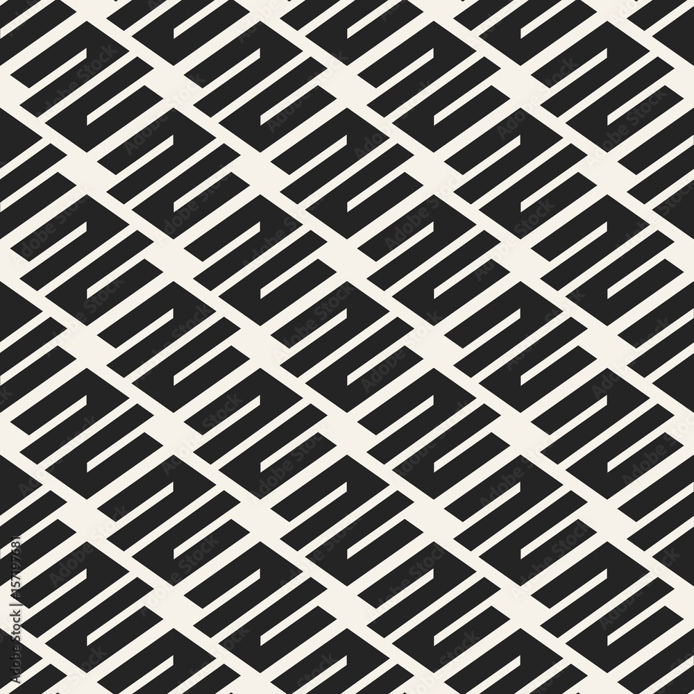 Abstract concept vector monochrome geometric pattern. Black and white minimal background. Creative illustration template. Seamless stylish texture. For wallpaper, surface, web design, textile, decor. Abstract concept vector monochrome geometric pattern. Black and white minimal background. Creative illustration template. Seamless stylish texture. For wallpaper, surface, web design, textile, decor.