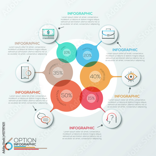 Modern infographics options banner.