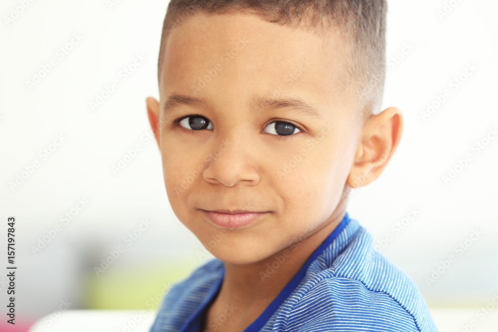 Cute little boy at home Cute little boy at home