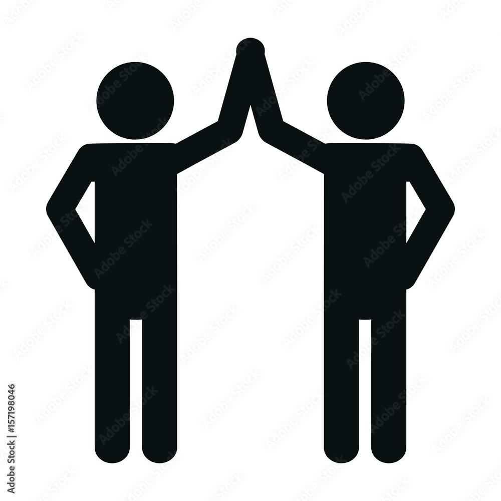 pictogram men icon over white background. teamwork concept. vector illustration pictogram men icon over white background. teamwork concept. vector illustration