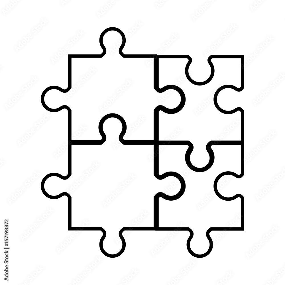 jigsaw puzzles icon over white background. vector illustration jigsaw puzzles icon over white background. vector illustration