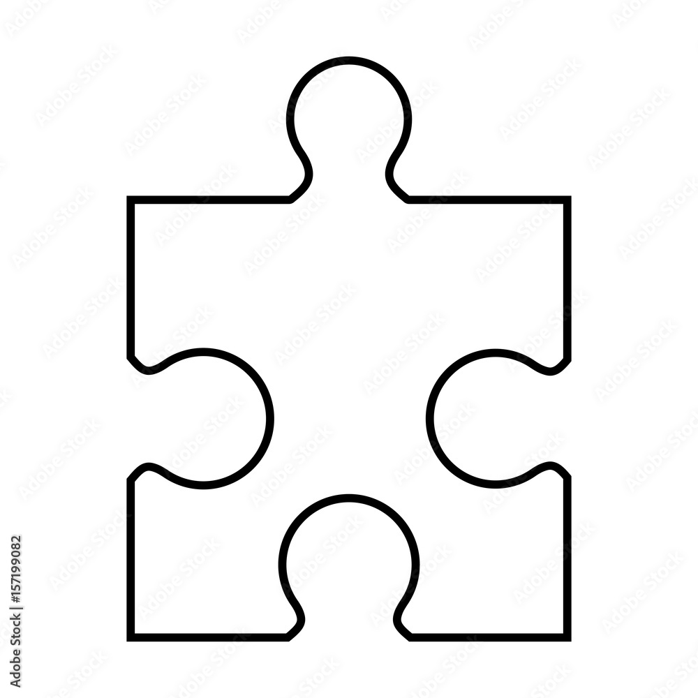 jigsaw puzzle icon over white background. vector illustration jigsaw puzzle icon over white background. vector illustration